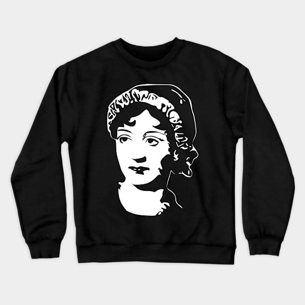 Jane Austen Crewneck Sweatshirt by Nerd_art